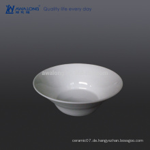 600ml Plain Design Pure White Keramik Schüssel, Schüssel für Suppe